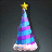 Blue Spiral Party Hat