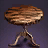 Curved Woodgrain Table
