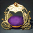 Violet-Quilted Pumpkin Coach Bed